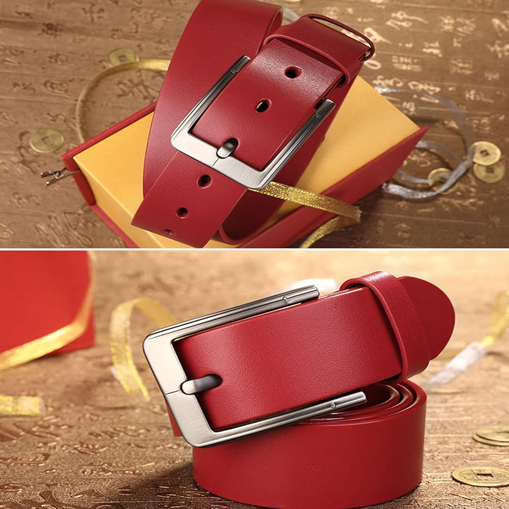 JIARY Women's Leather Belt,Casual Pin Buckle Belt Western
